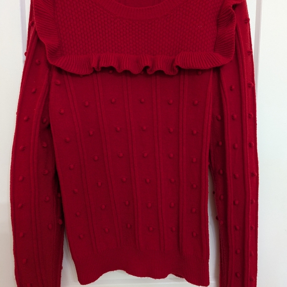 SOLDKate Spade Ruffle+Dot Cherry Red Size XL - Picture 3 of 6